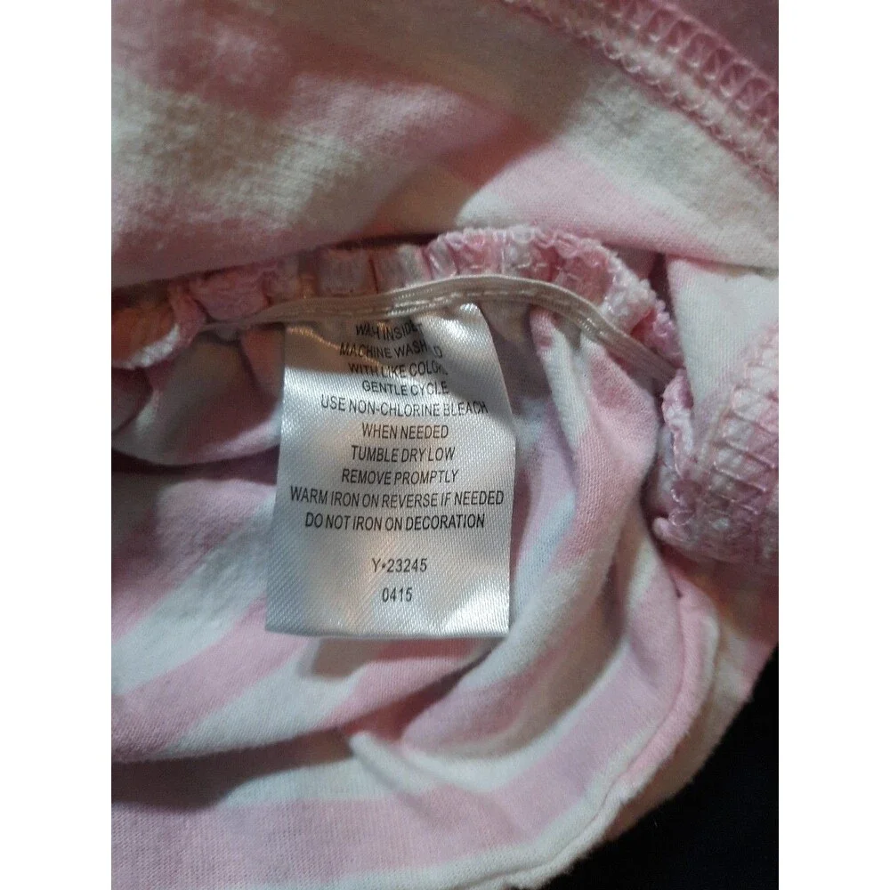 Colette Lilly 14/16  Girls Long Sleeve Striped Paris Pink & White Shirt